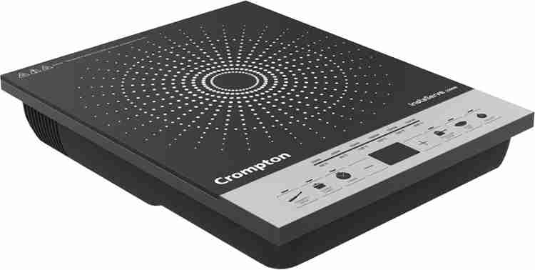 Black Crompton Instaserve Induction Cook Top, Touch 2000 Watt, Preset Cooking Menu: 7, 2.1 Kg